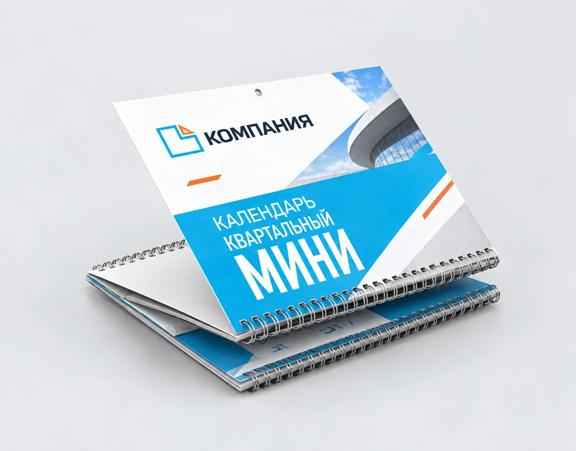 Квартальный календарь «Мини» с логотипом